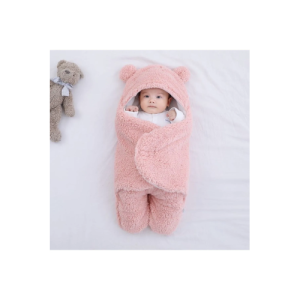 0-12 Ay Bebek Dış Kundak Welsoft Battaniye Ayaklı Model Pembe kundak